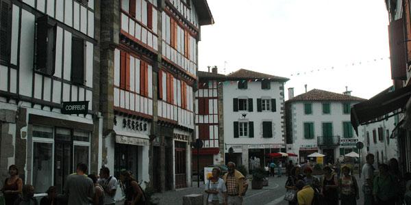  espelette, a village of the basque country near the campsite.